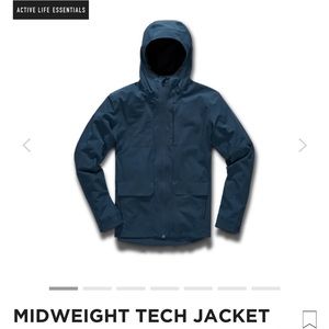 tenthousand mid weight tech jacket in dark teal NWOT